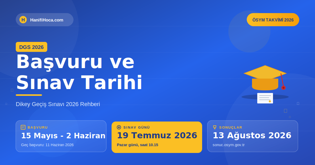 DGS 2026 Başvuru ve Sınav Tarihi: Ne Zaman, Nasıl Başvurulur?