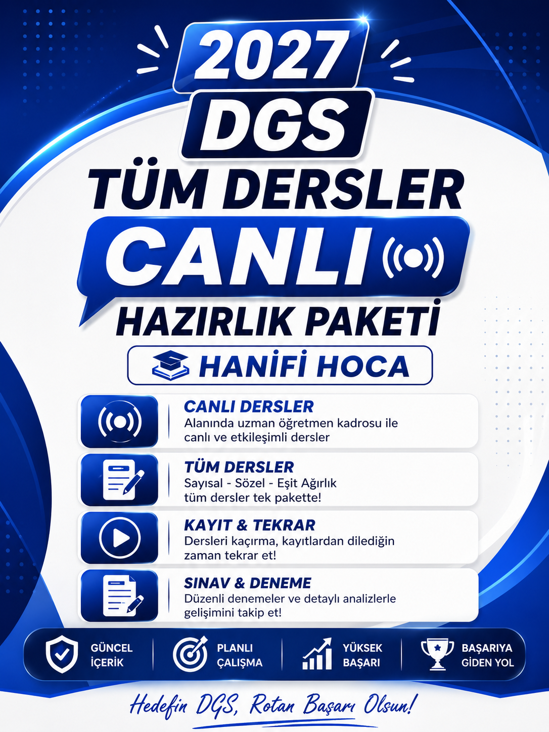 2027 DGS Tüm Dersler Canlı Hazırlık Paketi